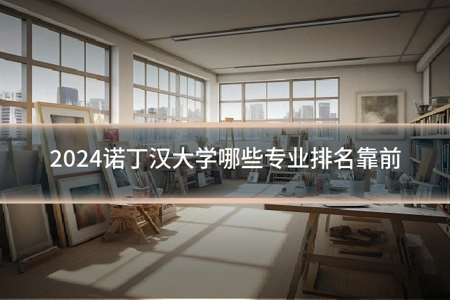 2024诺丁汉大学哪些专业排名靠前