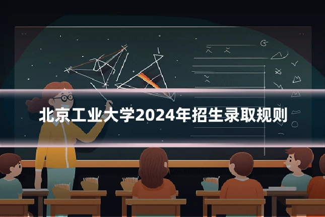 北京工业大学2024年招生录取规则
