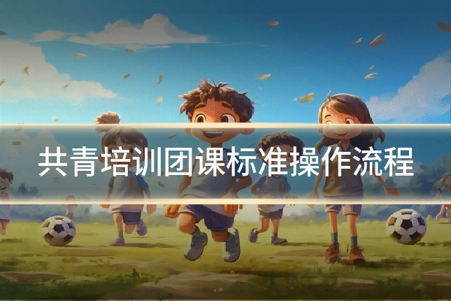 共青培训团课标准操作流程
