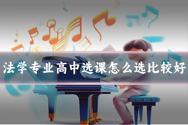 法学专业高中选课怎么选比较好