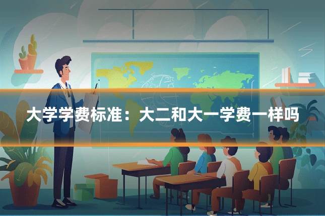 大学学费标准:大二和大一学费一样吗
