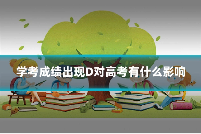 学考成绩出现D对高考有什么影响