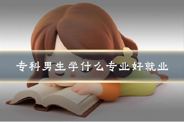 专科男生学什么专业好就业