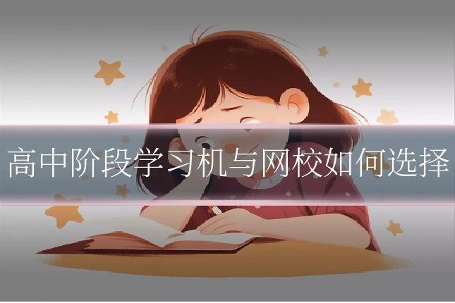 高中阶段学习机与网校如何选择