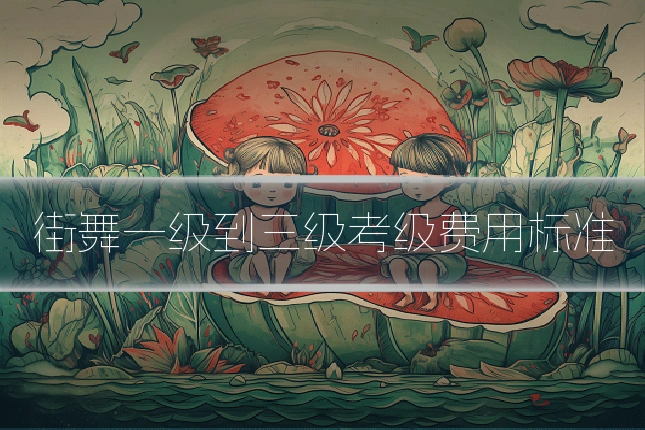 街舞一级到三级考级费用标准
