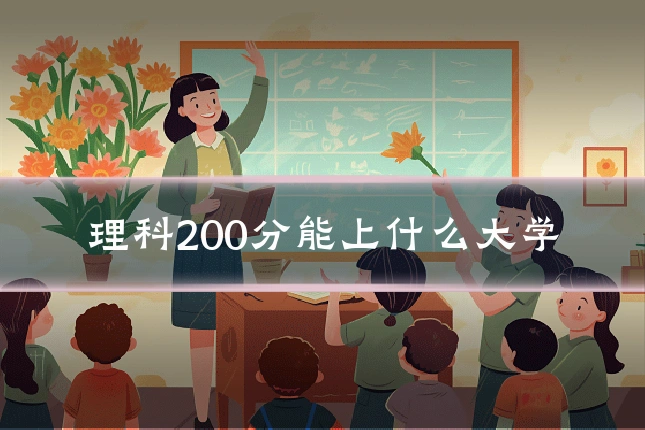 理科200分能上什么大学