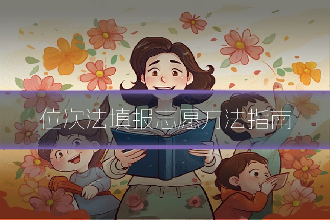 位次法填报志愿方法指南