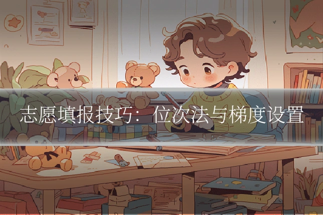 志愿填报技巧:位次法与梯度设置