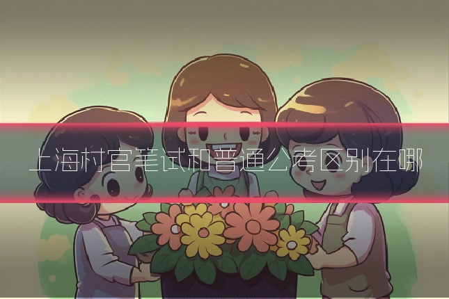 上海村官笔试和普通公考区别在哪