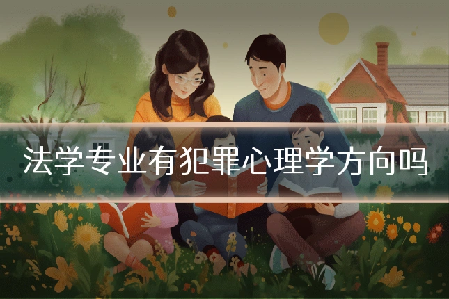 法学专业有犯罪心理学方向吗