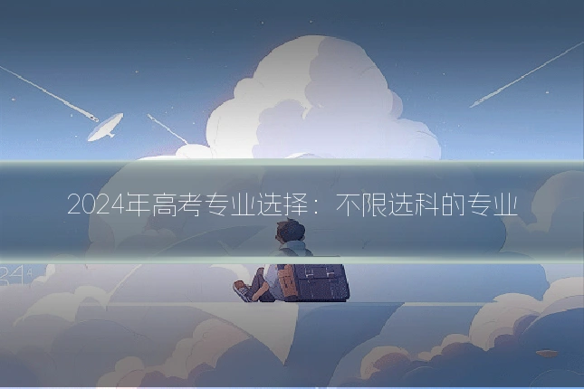 2024年高考专业选择:不限选科的专业