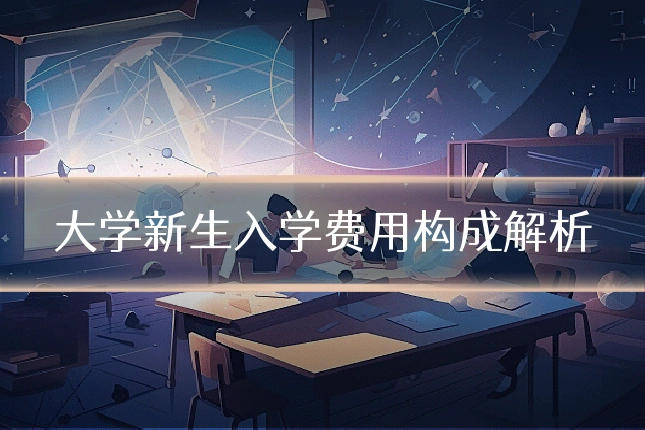 大学新生入学费用构成解析