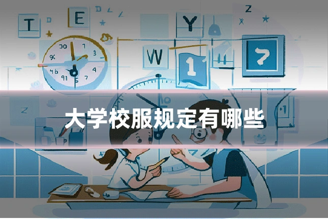 大学校服规定有哪些