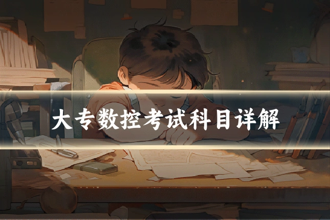 大专数控考试科目详解
