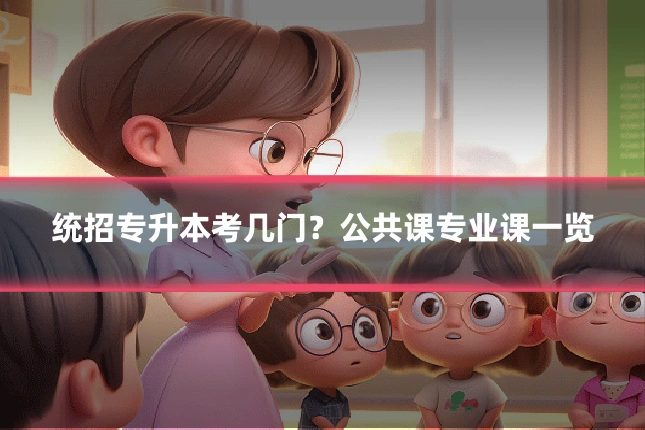 统招专升本考几门?公共课专业课一览
