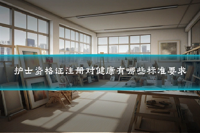 护士资格证注册对健康有哪些标准要求
