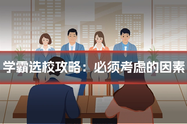 学霸选校攻略:必须考虑的因素