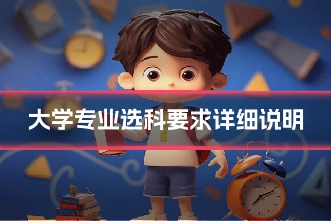 大学专业选科要求详细说明