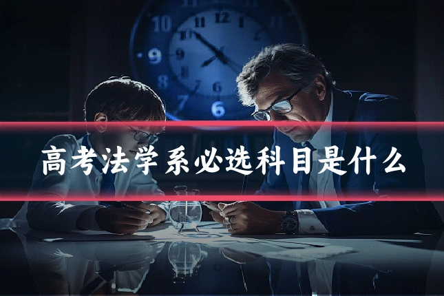高考法学系必选科目是什么