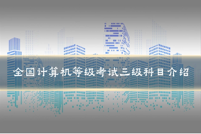 全国计算机等级考试三级科目介绍
