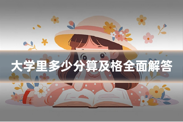 大学里多少分算及格全面解答
