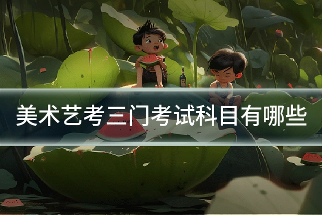 美术艺考三门考试科目有哪些