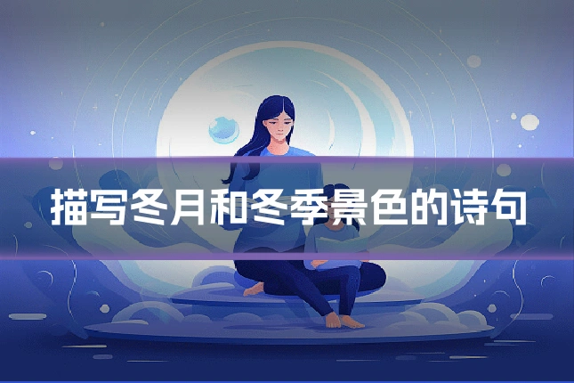 描写冬月和冬季景色的诗句