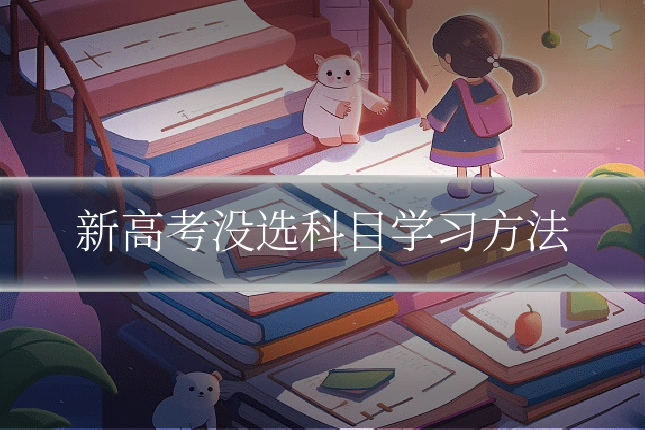 新高考没选科目学习方法