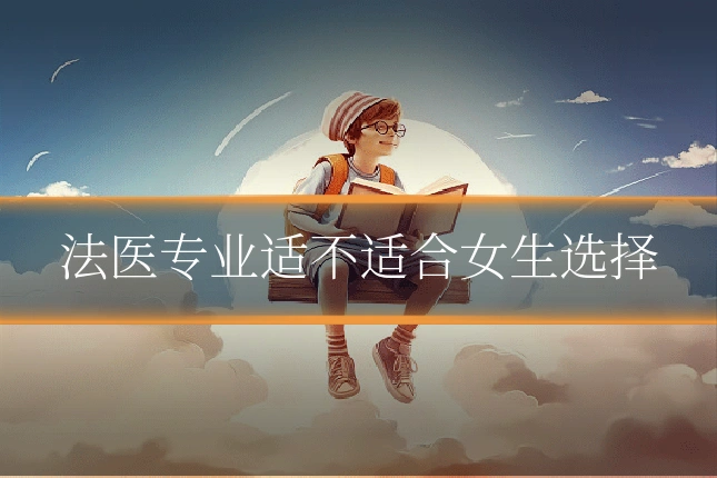 法医专业适不适合女生选择