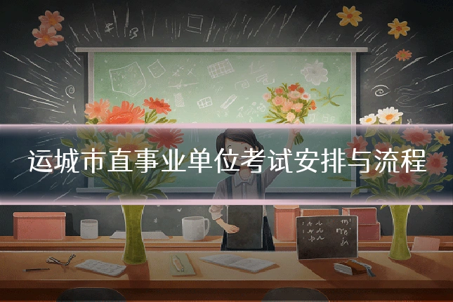 运城市直事业单位考试安排与流程