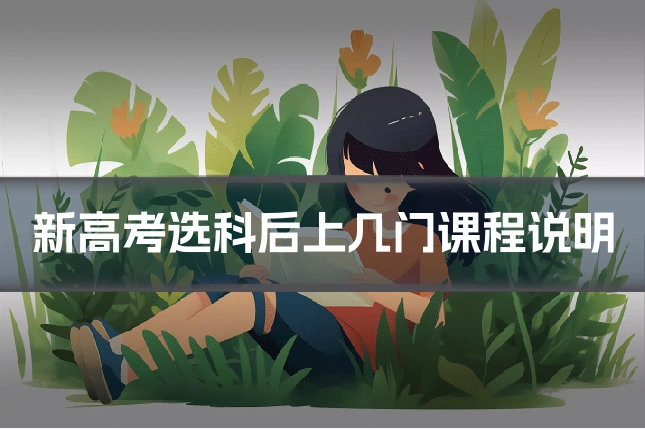 新高考选科后上几门课程说明