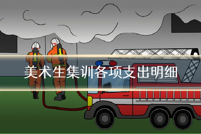美术生集训各项支出明细