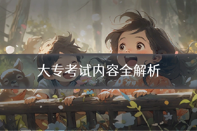大专考试内容全解析