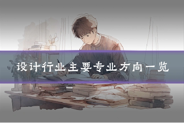 设计行业主要专业方向一览