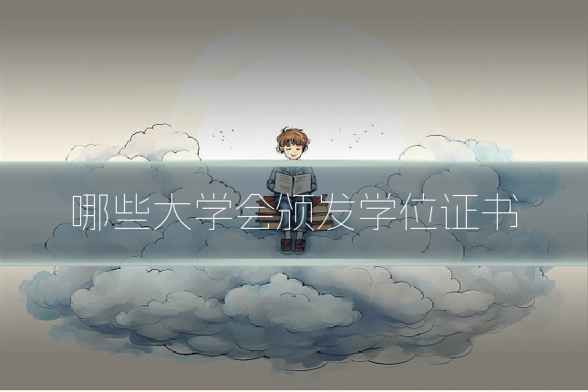 哪些大学会颁发学位证书