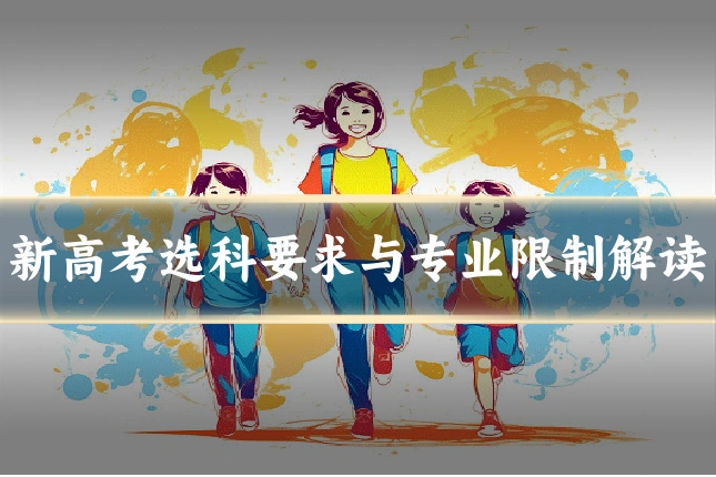 新高考选科要求与专业限制解读