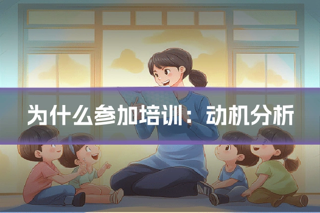 为什么参加培训:动机分析