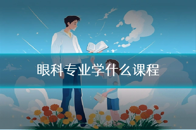 眼科专业学什么课程