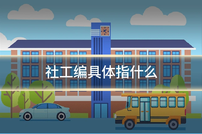 社工编具体指什么