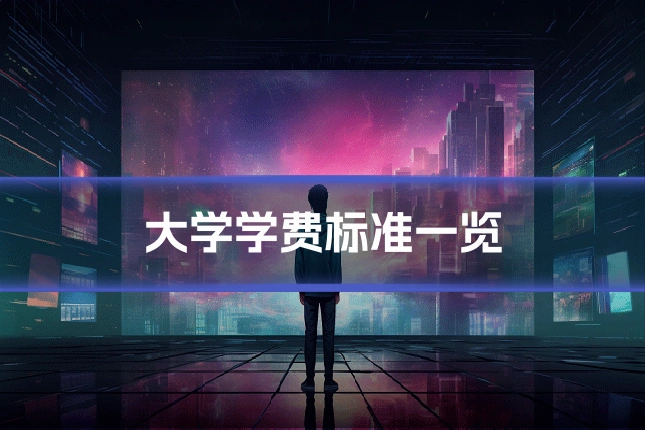 大学学费标准一览