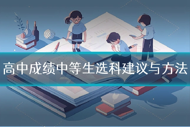高中成绩中等生选科建议与方法
