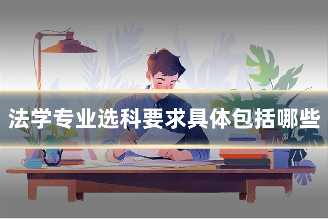 法学专业选科要求具体包括哪些