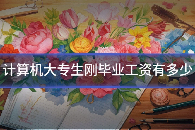 计算机大专生刚毕业工资有多少