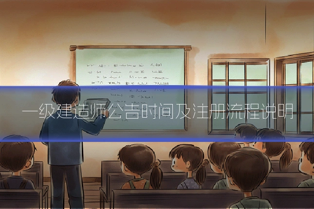一级建造师公告时间及注册流程说明