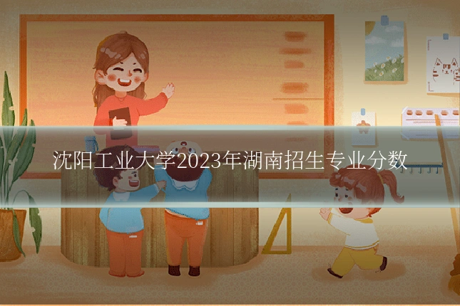 沈阳工业大学2023年湖南招生专业分数