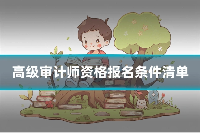 高级审计师资格报名条件清单