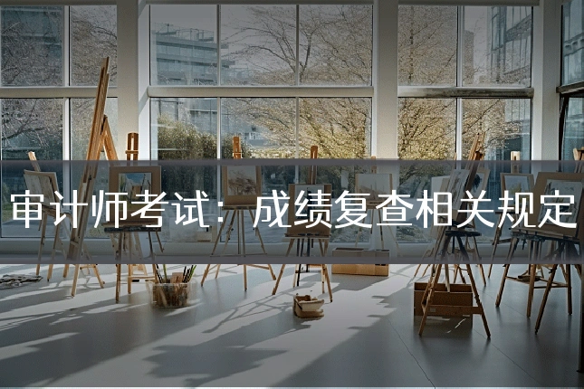 审计师考试:成绩复查相关规定
