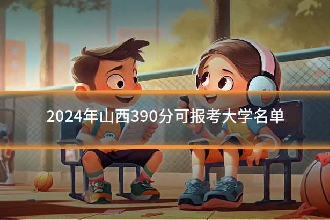 2024年山西390分可报考大学名单
