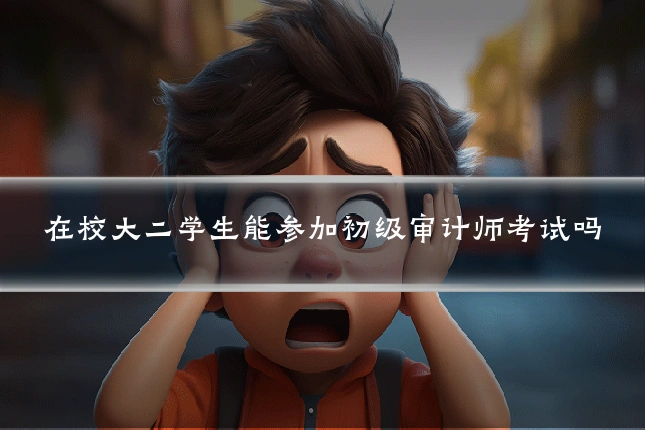 在校大二学生能参加初级审计师考试吗