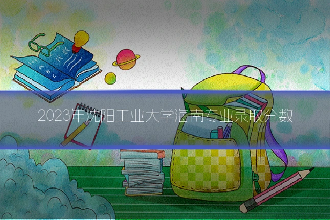 2023年沈阳工业大学海南专业录取分数